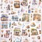 Scrapbook Sticker Book – 20 Sheets Pre-Cut Journaling Stickers, Aesthetic Watercolor PET Stickers for Junk Journals, Scrapbooking, DIY Arts & Crafts for Adults